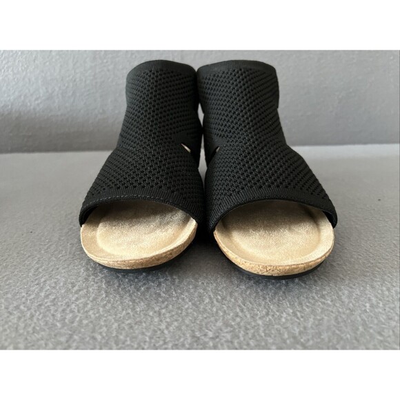 Croft & Barrow Women's Rosiee Zip Up Wedge Sandals Black Size 7.5 TEComfort NIB - Picture 4 of 12